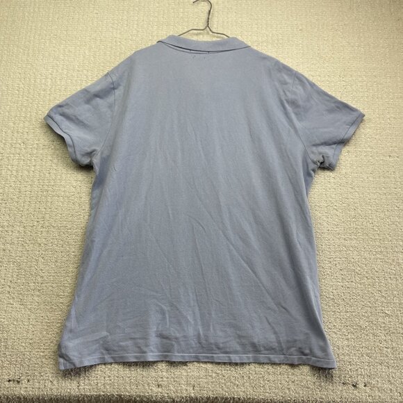 Polo Ralph Lauren Custom Slim Fit Mesh Baby Blue Cotton Polo Shirt Men XXL Read - Picture 16 of 16